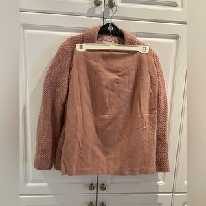 Holt Renfrew Dusty Pink Vintage Blazer and Skirt Suit Size 6US